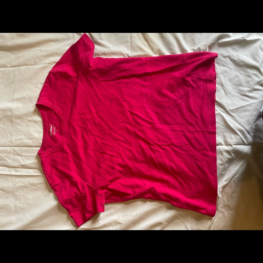 Clean LL Bean Pink Shirt